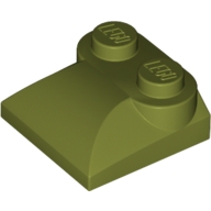 Lego doprava ostatní zadní kapota 2x2x2/3, olivově zelená (6073984)